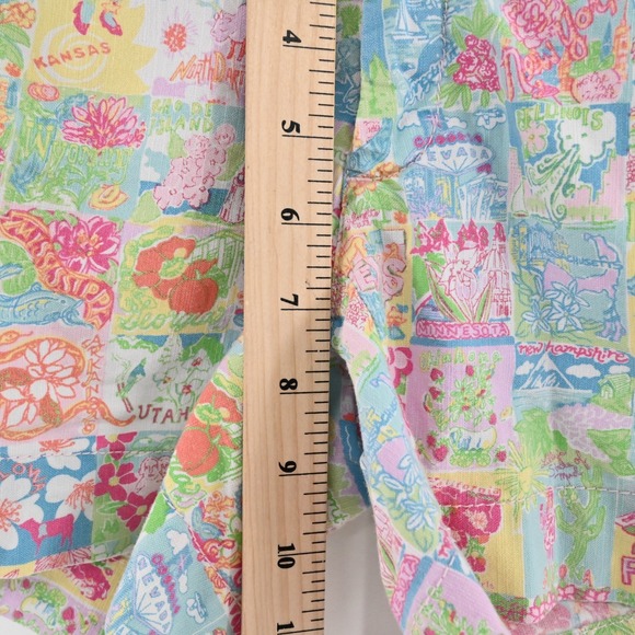 Lilly Pulitzer Womens Callahan Shorts Size 0 Pop Up State of Mind Patchwork - Picture 4 of 12